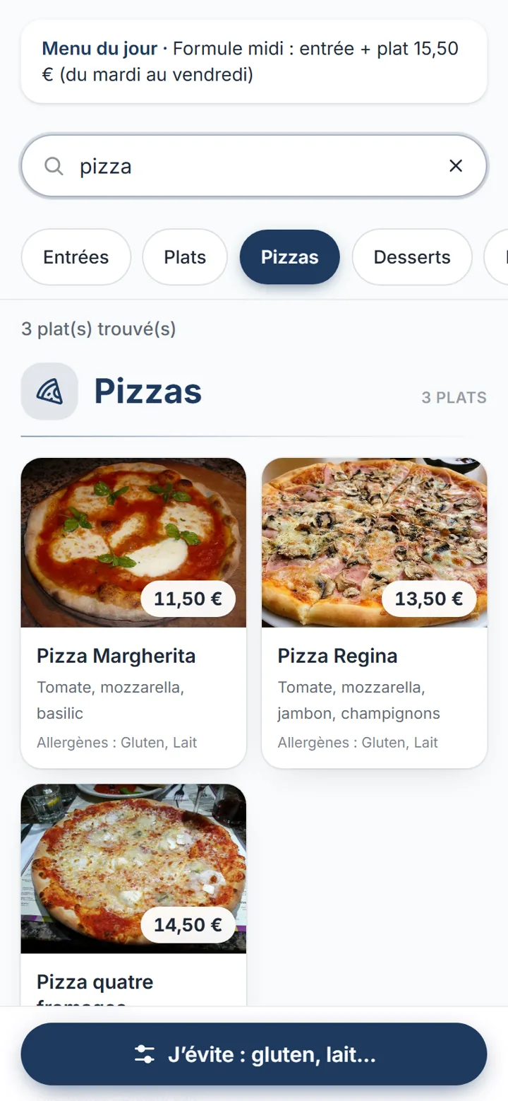 La recherche instantanée